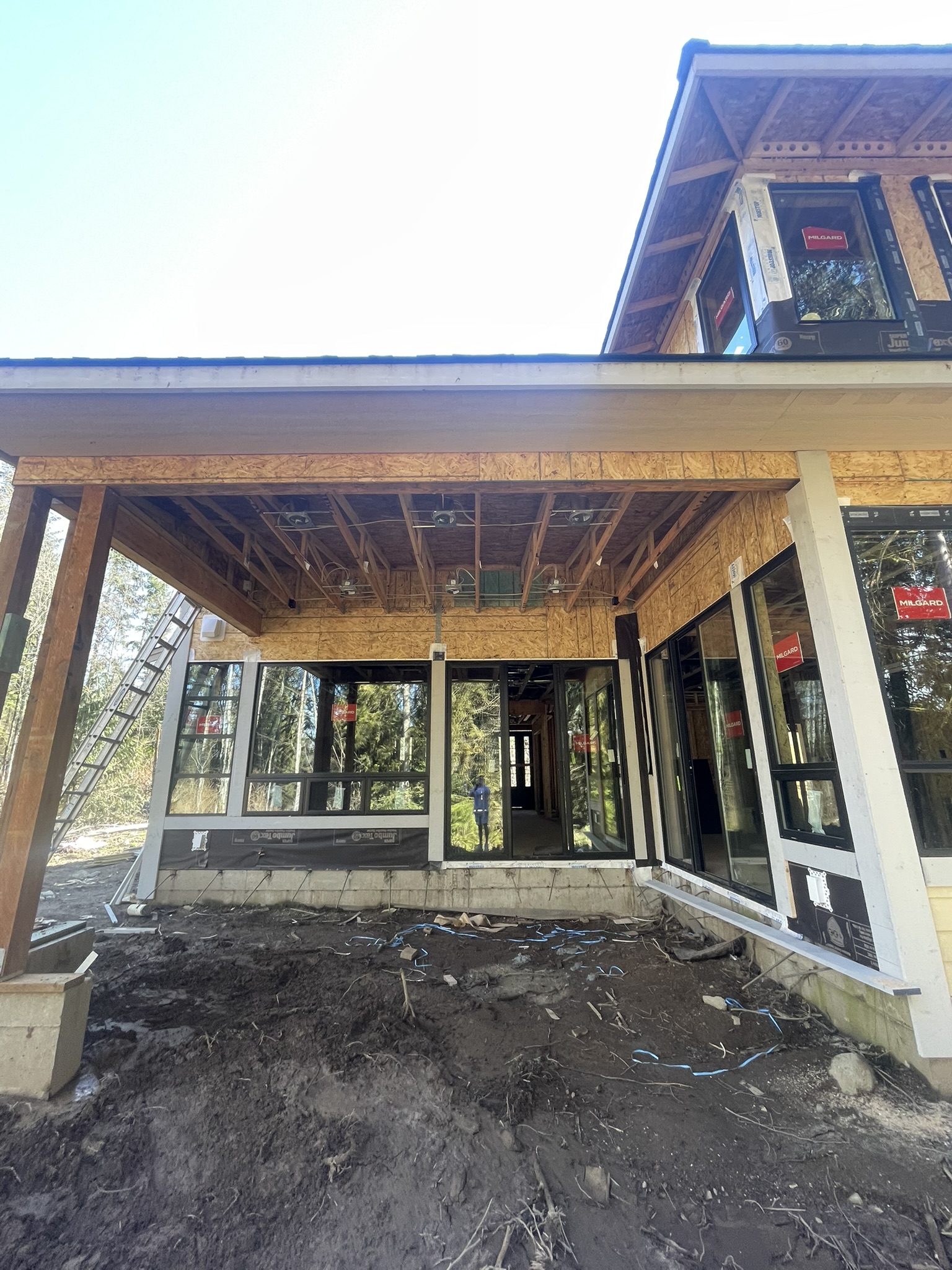 Exterior electrical work and service entrance