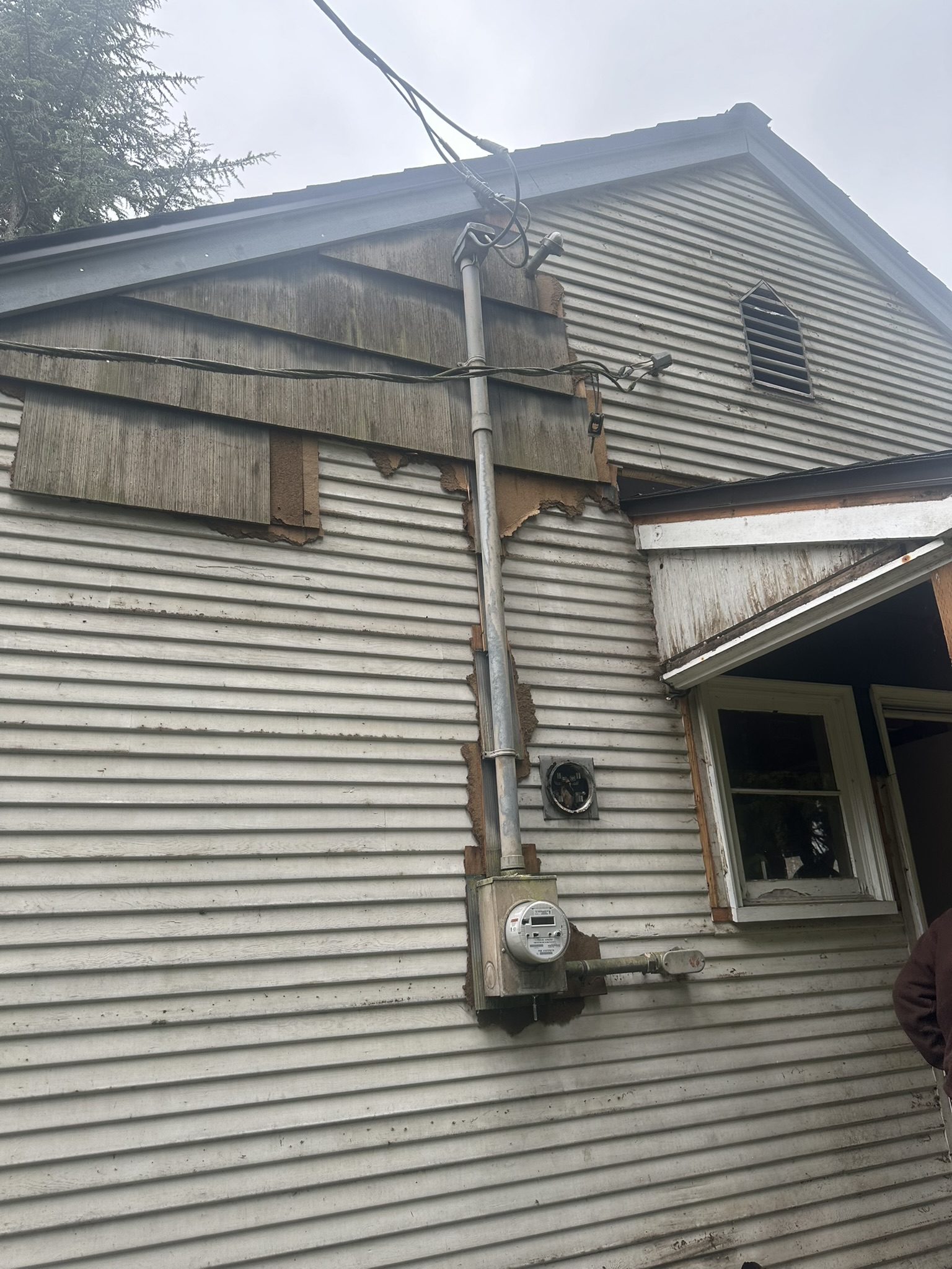 Exterior view of the rewired home